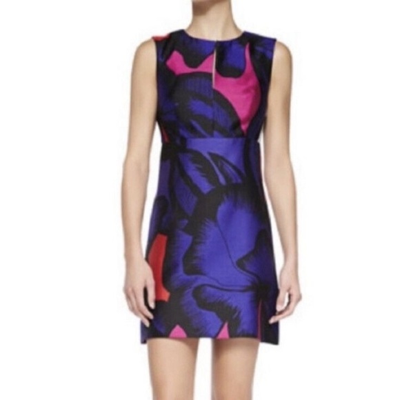 Like new Diane von Furstenberg Yvette Silk Cotton Blend Floral Poppy Dre… - Picture 4 of 16